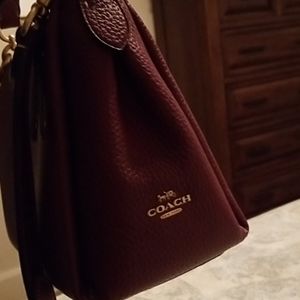 COACH NWT soft pebbled leather Shay Crossbody